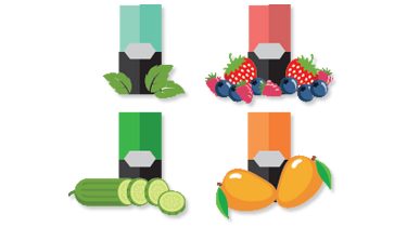 JUUL pods flavors illustration