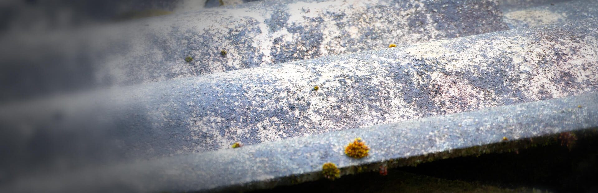 Roof shingles made with asbestos