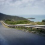 Road with guardrail on the Virgin Islands