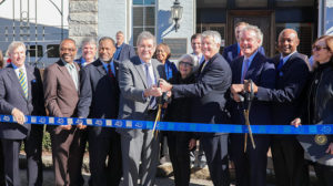 Jere Beasley and others positioned to cut ribbon in Montgomery, AL
