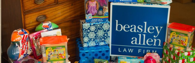 Beasley Allen donates a Christmas presents for local children in need