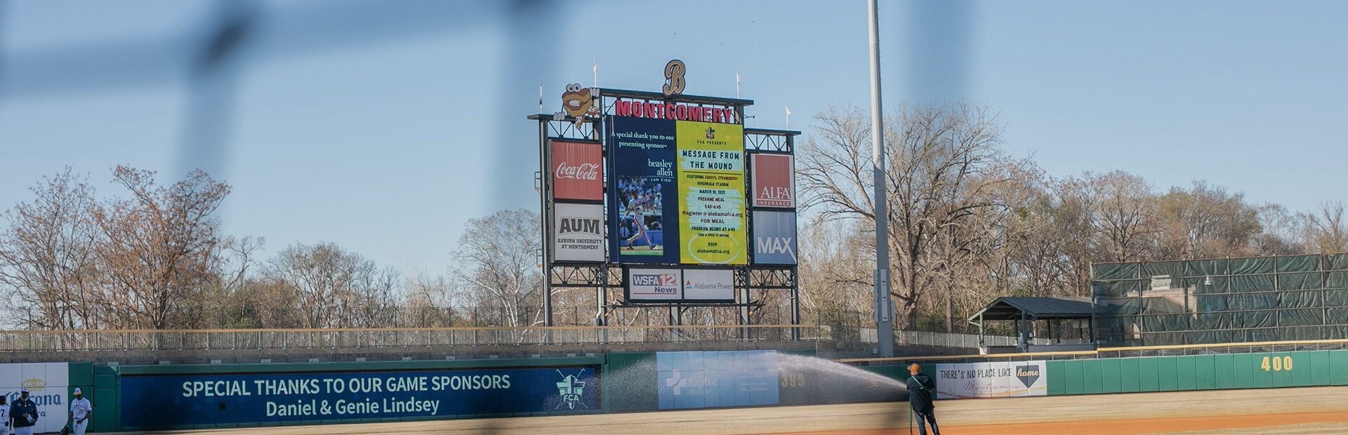 Beasley Allen law firm community involvement at Baseball Stadium in Montgomery, AL