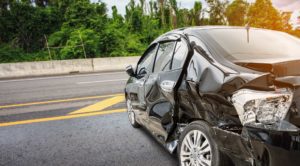 Auto Accident: Crashed Ford Fiesta due to defective transmission