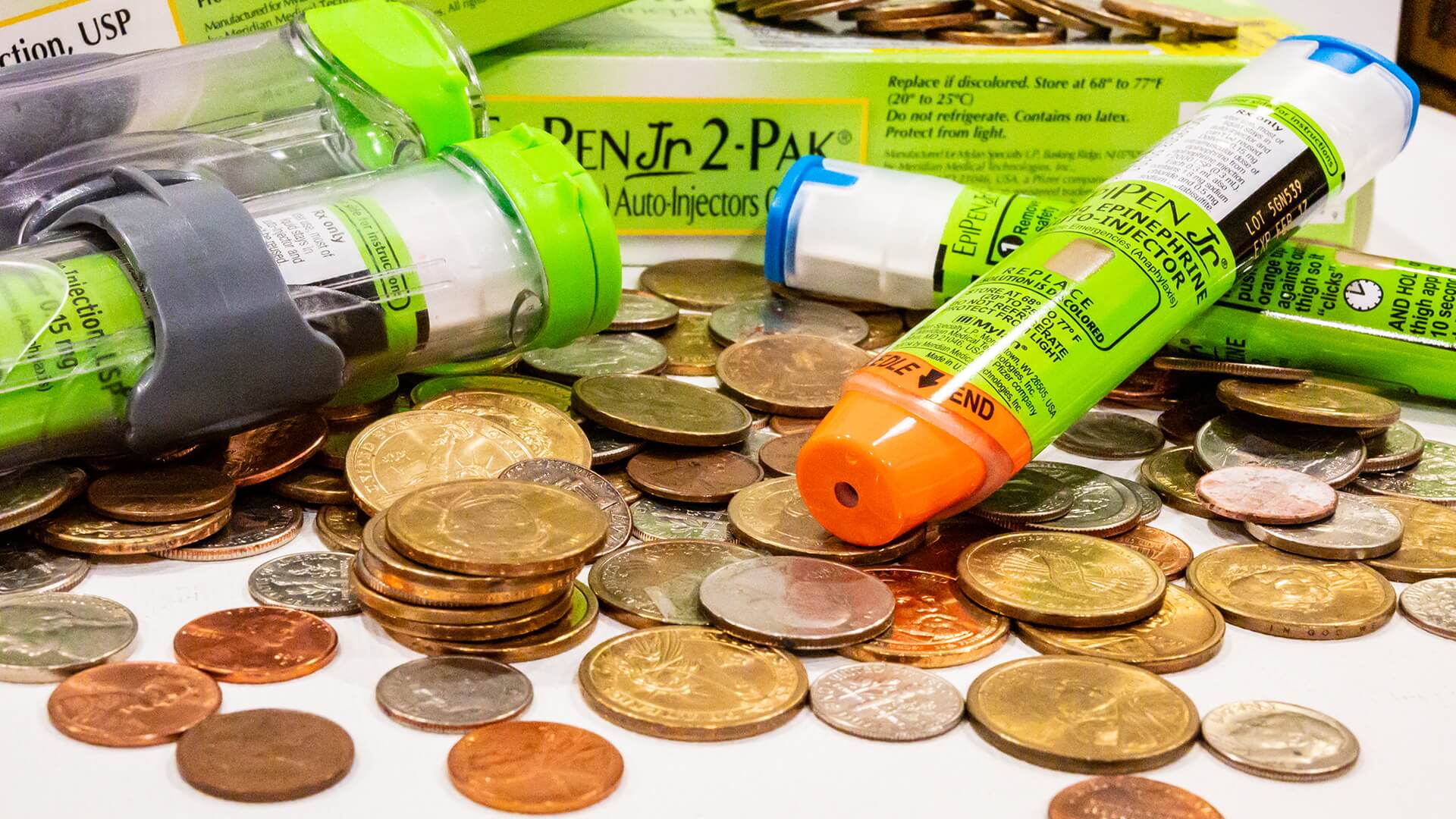 Price Gouging: EpiPen Injectors among coins