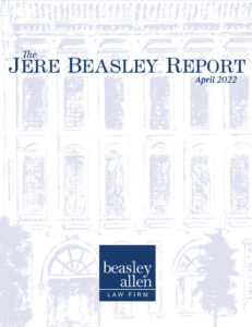 Jere Beasley Report cover; April 2022