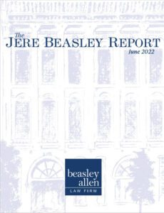 Jere Beasley Report - June 2022 Cover