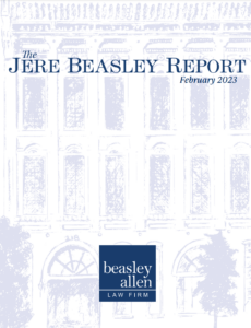 Cover: Jere Beasley Report - February 2023 issue