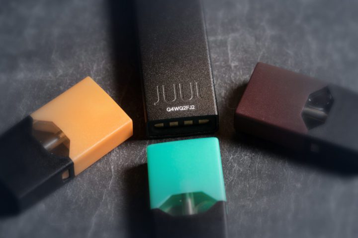 JUUL Vaping device and cartridges