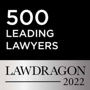 Logo for 500 Leading Lawyers LAWDRAGON 2022