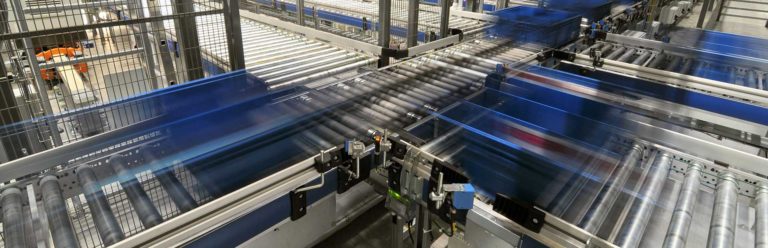 conveyor belt in factory