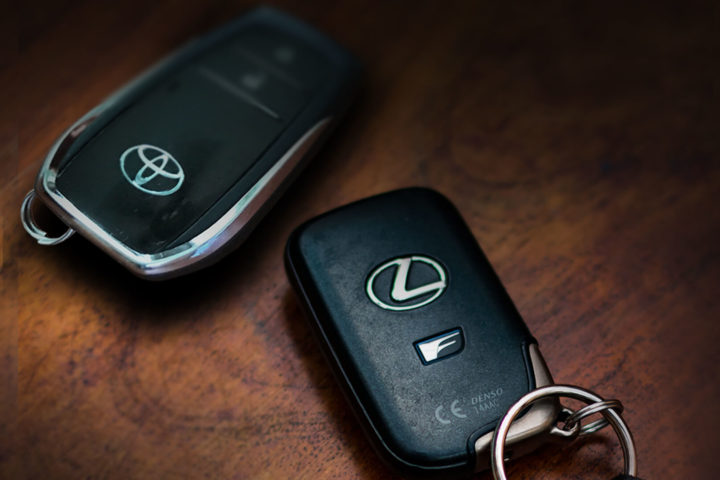 Toyota and Lexus car keys